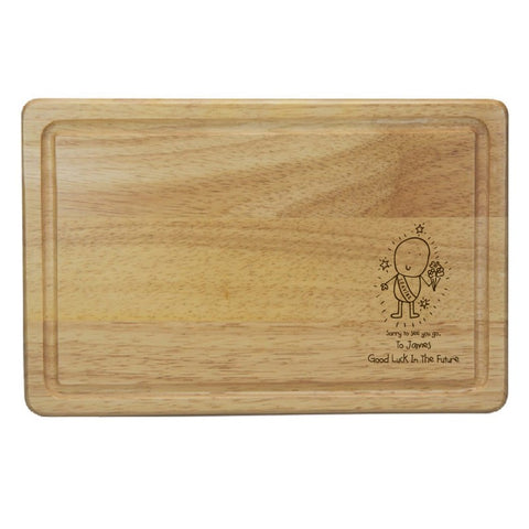 Chilli & Bubble's Leaving Rectangle Wooden Chopping Board