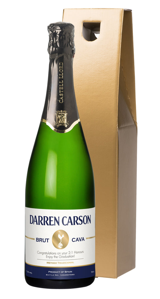 Spurs Stripe Cava in a Gold Gift Box