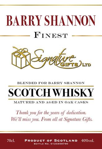 Corporate Traditional Labels for Blended Whisky