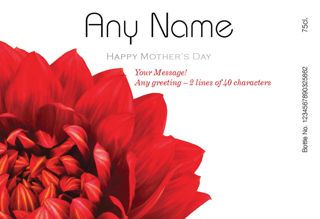 French AC Mother's Day Dahlias Red Wine in a Silk Box