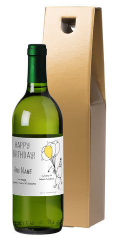 French AC Chilli & Bubble's Birthday White Wine in a Gold Box