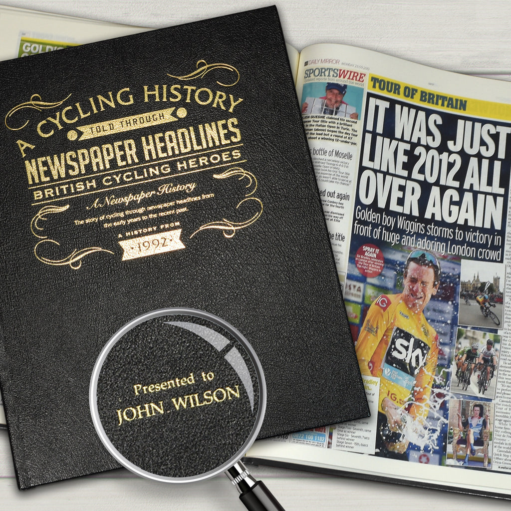 British Cycling Heroes Newspaper Book