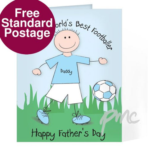 Personalised Worlds Best Footballer Card