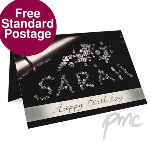 Personalised Diamonds Card