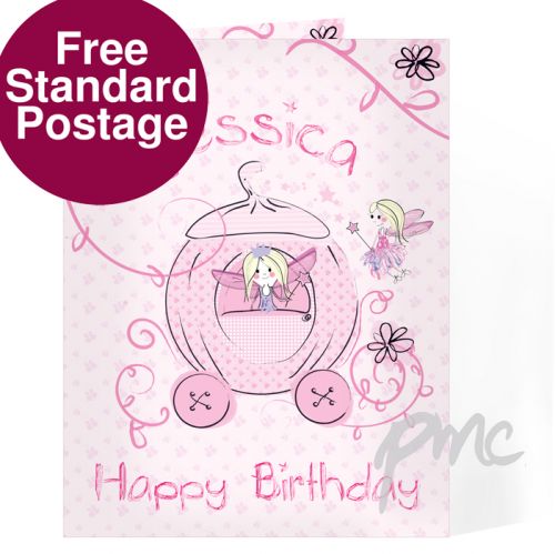 Personalised Pumpkin Princess Card