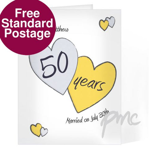 Personalised Perfect love Golden Card