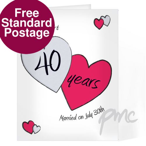 Personalised Perfect Love Ruby Card