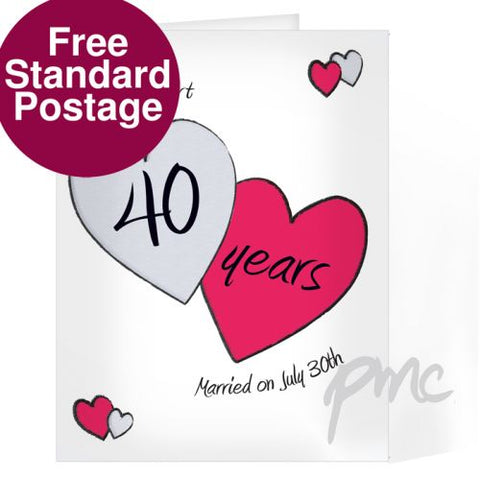 Personalised Perfect Love Ruby Card