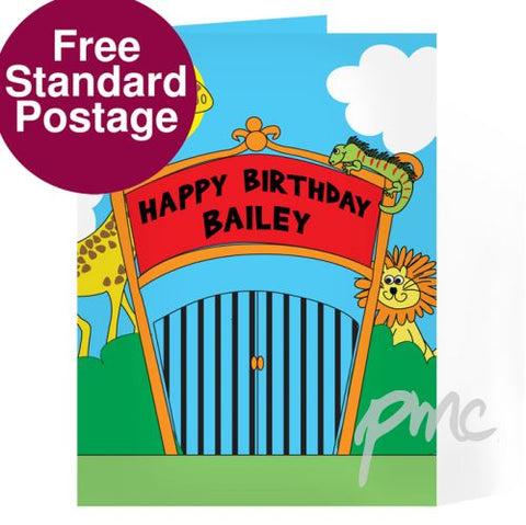 Personalised Zoo Card