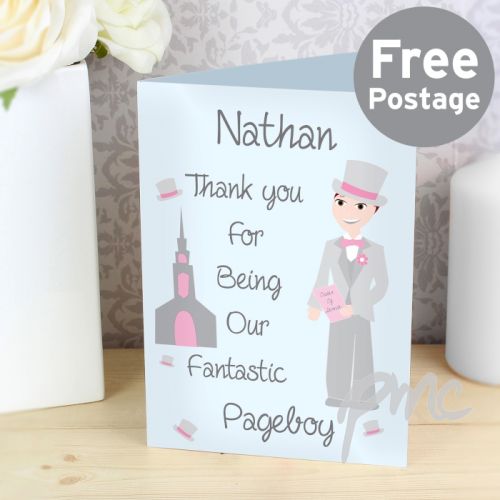 Personalised Fabulous Pageboy Card