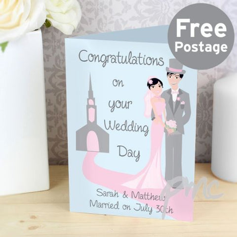 Personalised Fabulous Wedding Couple Card