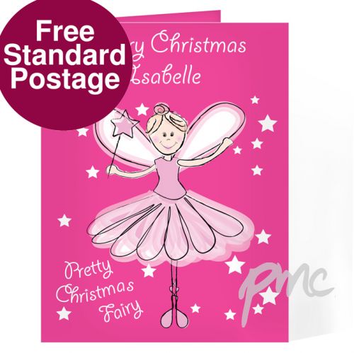 Personalised Christmas Fairy Card