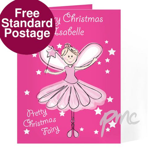 Personalised Christmas Fairy Card