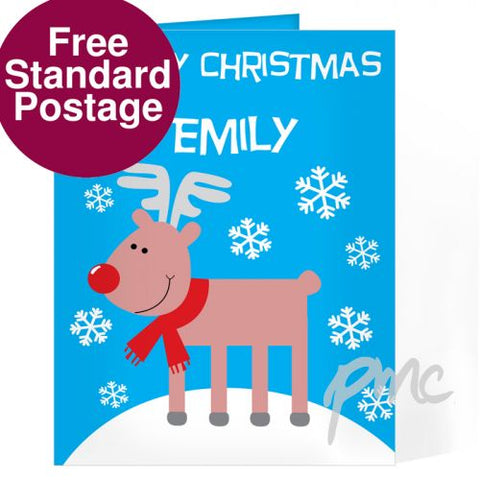 Personalised Rudolph Card