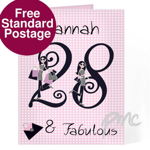 Personalised Fabulous Numbers Card