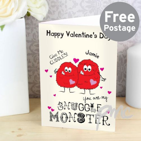 Personalised Snuggle Monster Card
