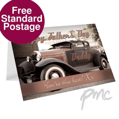 Personalised Classic Car Father's Day Card