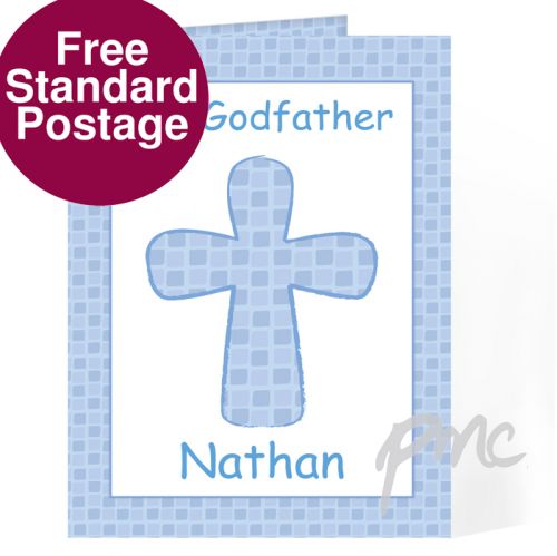 Personalised Blue Cross Card