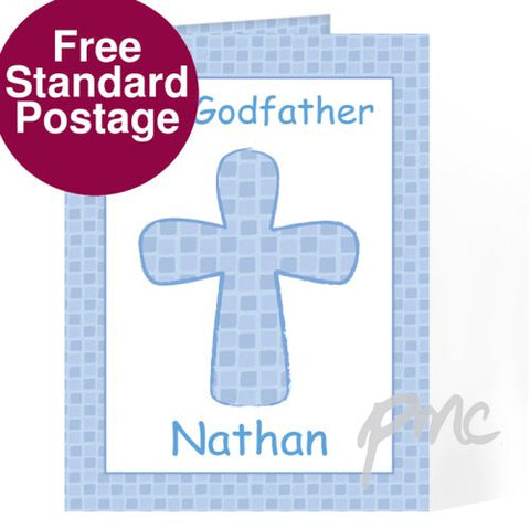 Personalised Blue Cross Card