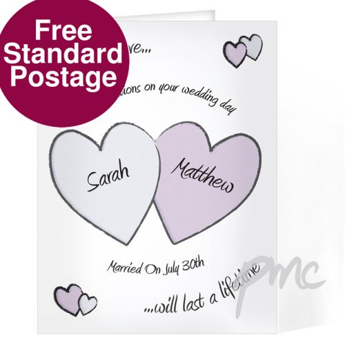 Personalised Perfect Love Wedding Card