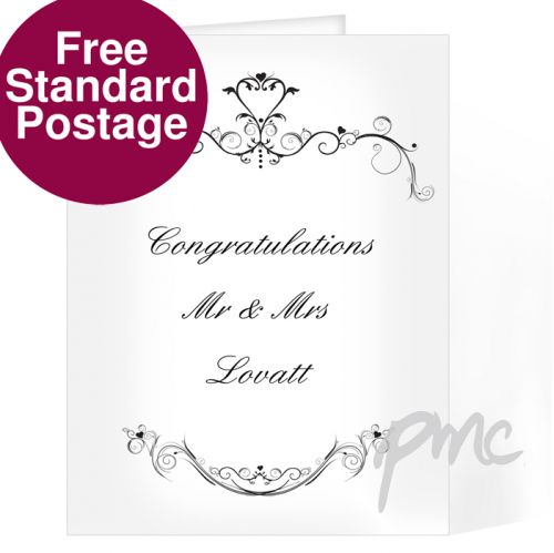 Personalised Ornate Swirl Card