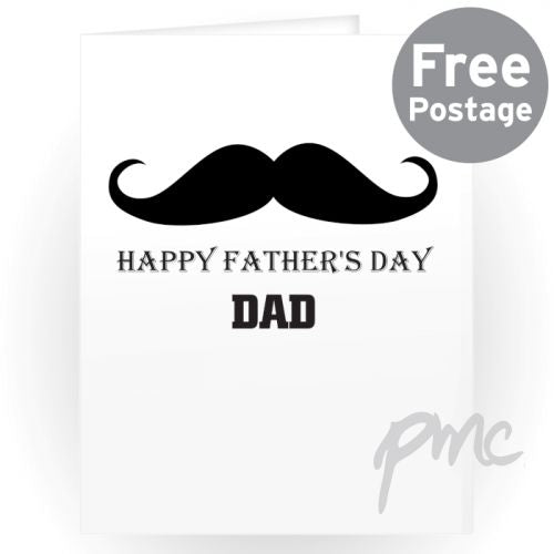 Personalised Moustache Card