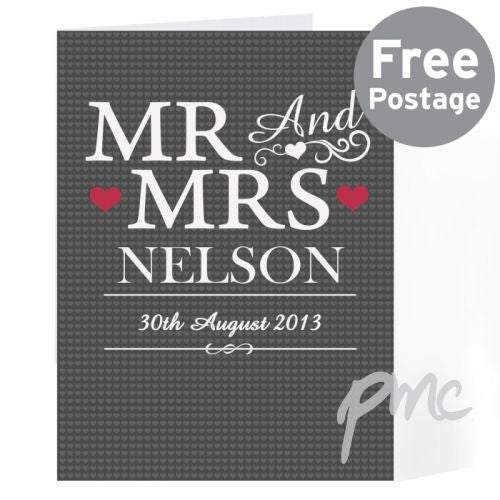 Personalised Mr & Mrs Card