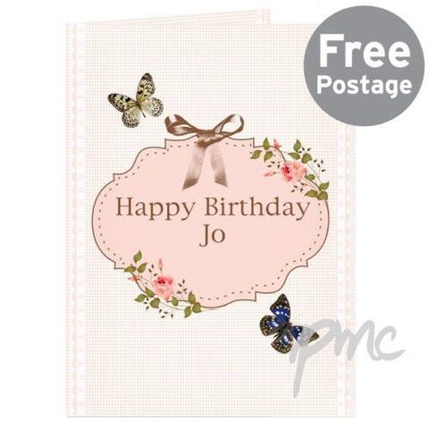 Personalised Delicate Butterfly Card