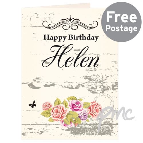 Personalised Shabby Chic Card