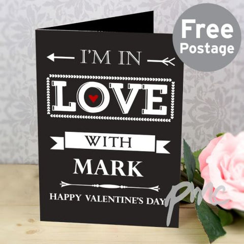 Personalised In Love With Card