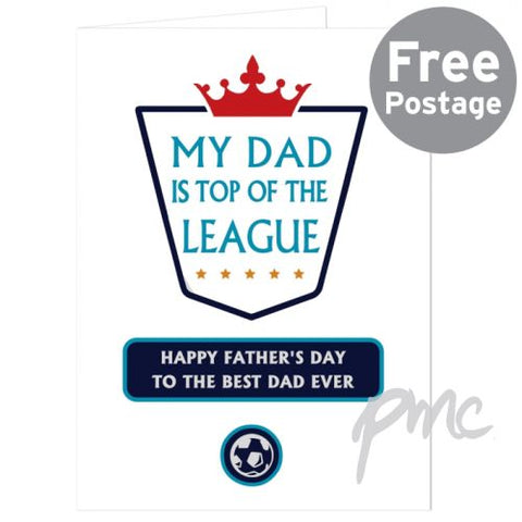 Personalised Top of the League Card