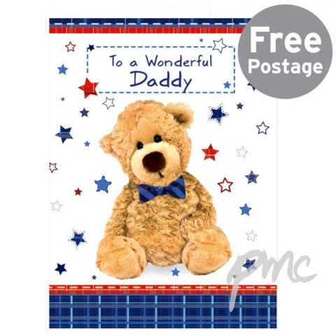 Personalised Teddy Bow Tie Card