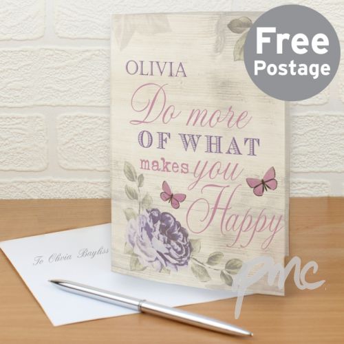 Personalised Secret Garden Card