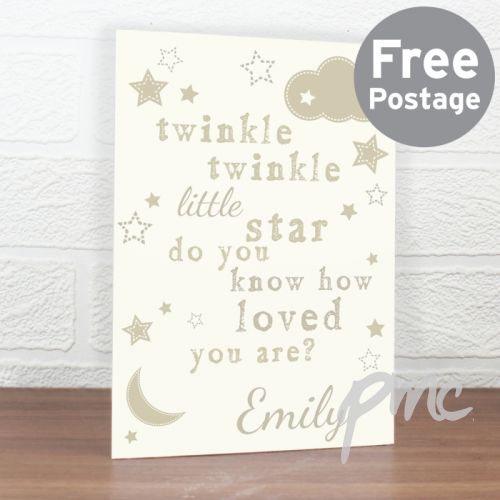 Personalised Twinkle Twinkle Card