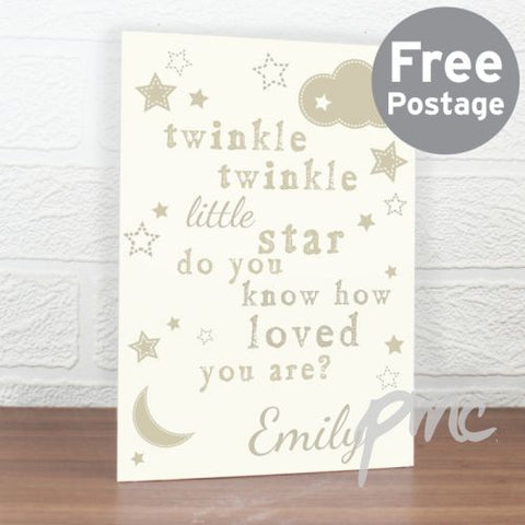 Personalised Twinkle Twinkle Card