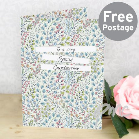 Personalised Botanical Card