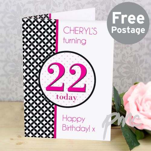 Personalised Harlequin Card