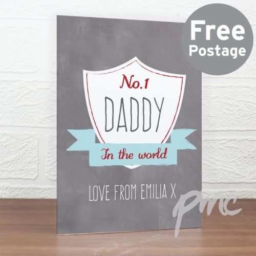 Personalised No.1 Shield Card