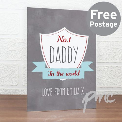 Personalised No.1 Shield Card