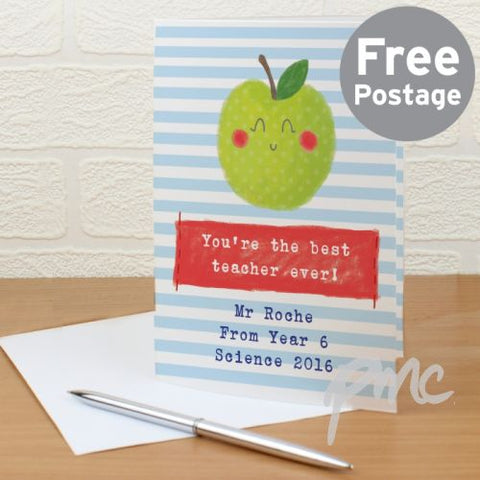 Personalised Happy Apple Card