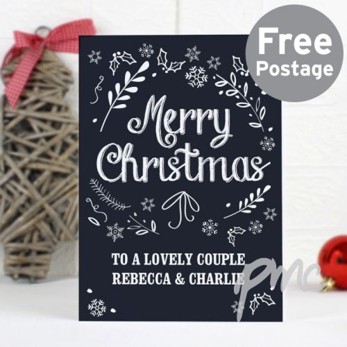 Personalised Christmas Frost Card