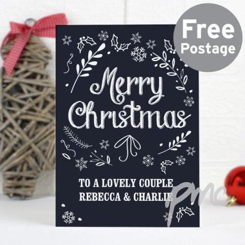 Personalised Christmas Frost Card