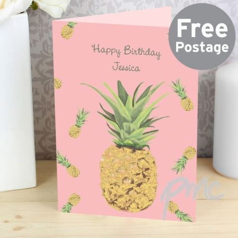 Personalised Pineapple Card