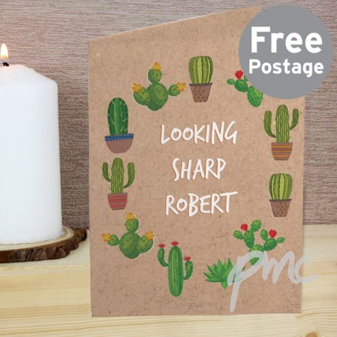 Personalised Cactus Card