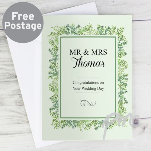 Personalised Fresh Botanical Card