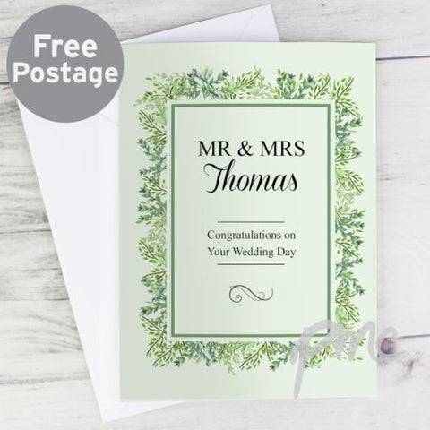 Personalised Fresh Botanical Card