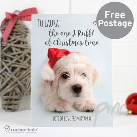 Personalised Rachael Hale Terrier Christmas Card