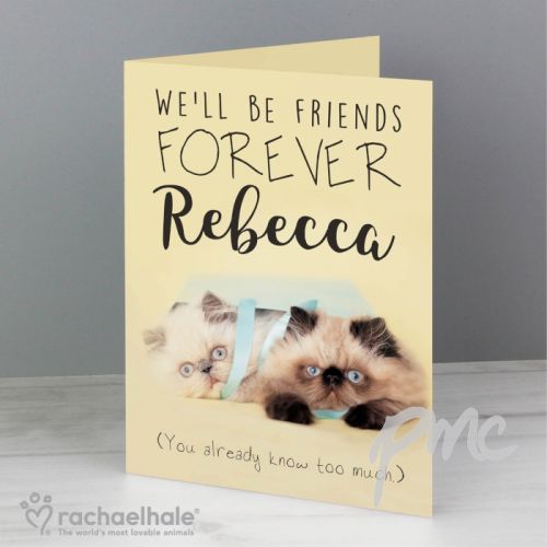 Personalised Rachael Hale Friends Forever Card