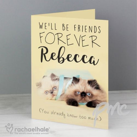 Personalised Rachael Hale Friends Forever Card