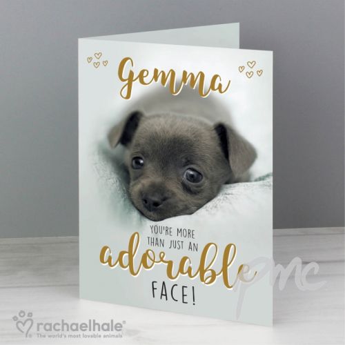 Personalised Rachael Hale Adorable Face Card